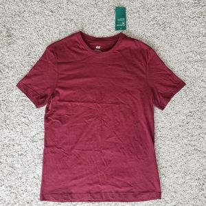 NWT H&M maroon tshirt men's S
